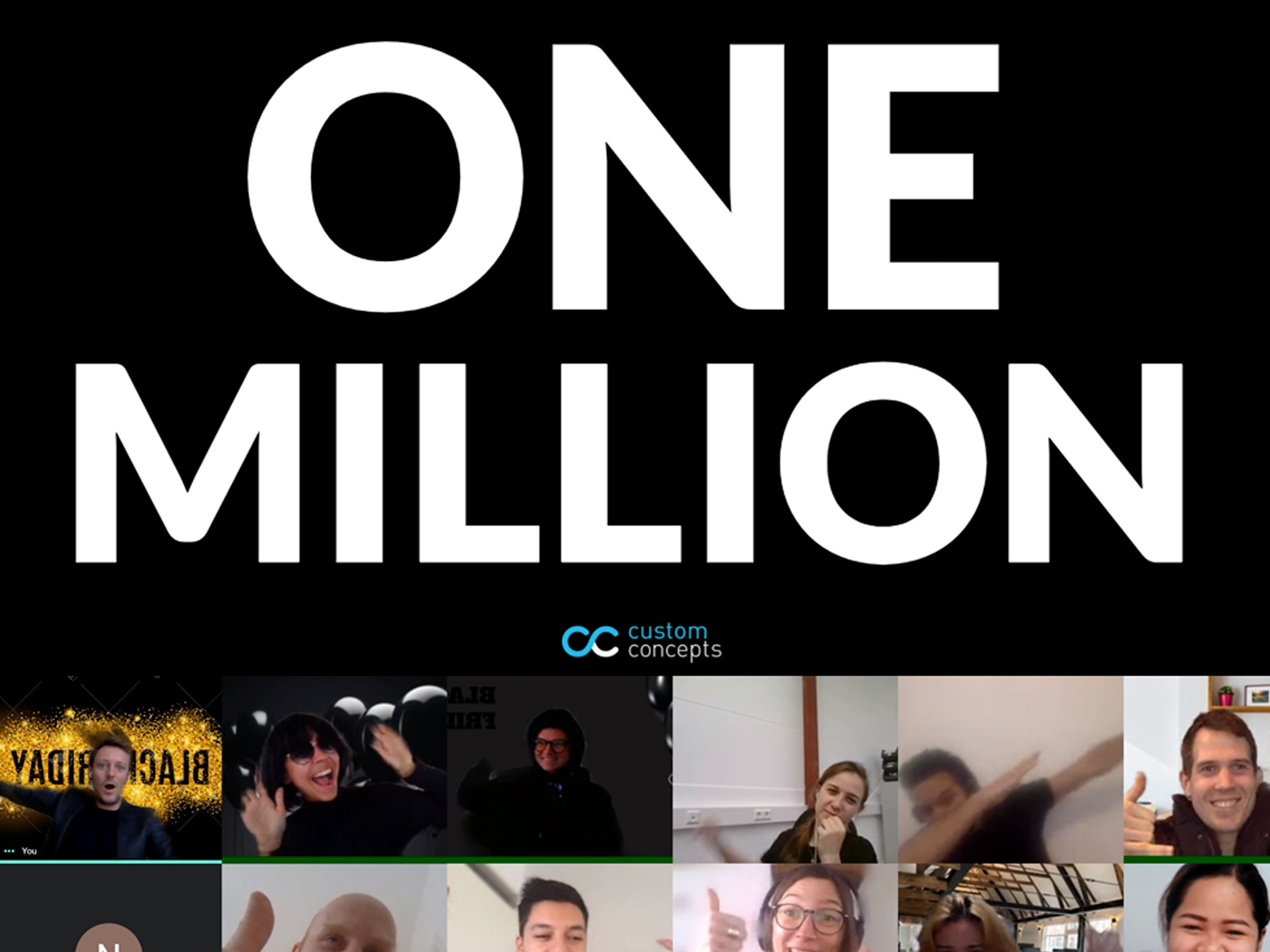 Firande av 1 miljon kunder