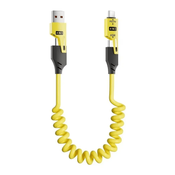 FlexCable 4-i-1 Laddningskabel - Gul
