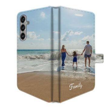 Samsung Galaxy S24 Plus - Göra eget Plånboksfodral (Heltäckande Tryck)