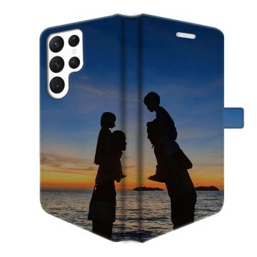 Samsung Galaxy S24 Ultra - Göra eget Plånboksfodral (Heltäckande Tryck)