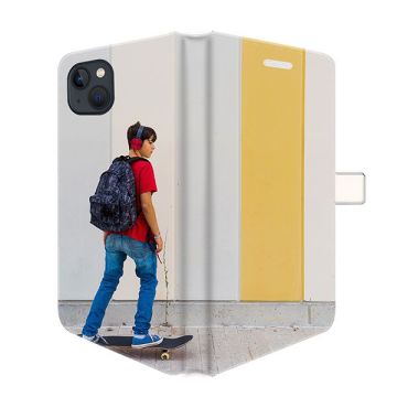 Iphone 15 - Göra eget Plånboksfodral (Heltäckande Tryck)