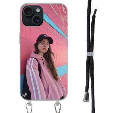 iPhone 15 - Göra eget Mobilskal med Snöre (Crossbody)