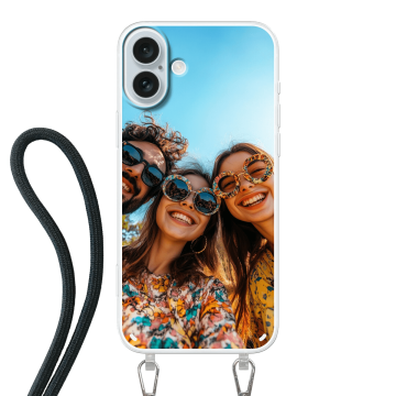 iPhone 16 Plus -  Göra eget Mobilskal med Snöre (Crossbody)