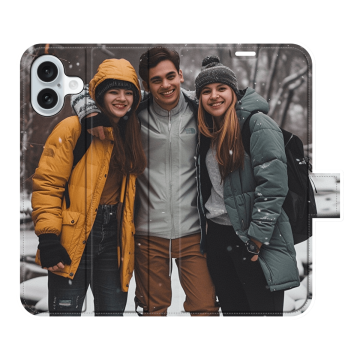 Iphone 16 Plus - Göra eget Plånboksfodral (Heltäckande Tryck)